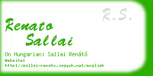renato sallai business card